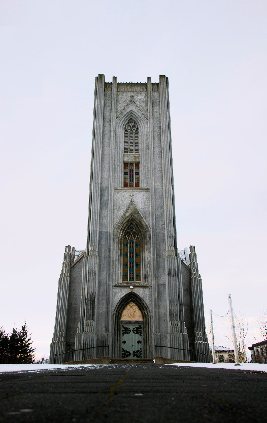 Landakot Catholic Church, Reykjavik, Iceland. About 400meters uphill from the Reykjavik Centrum Hotel (highly recommended!). Shot on my Canon T3i--20mm, f/4.5, ISO 100, 1/250