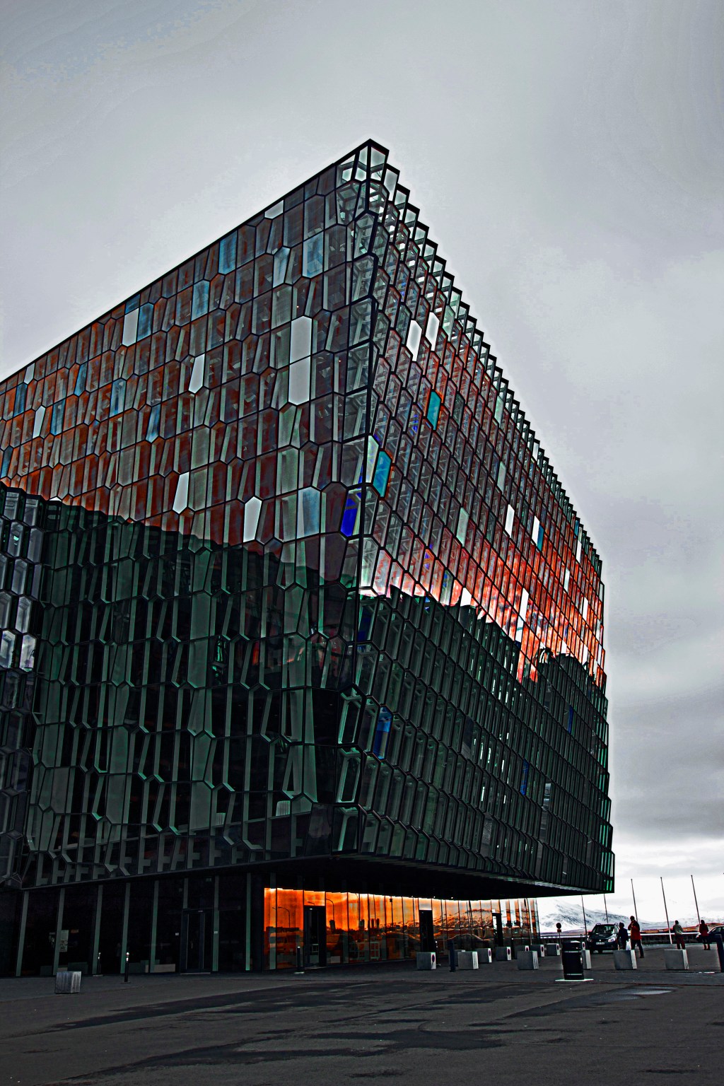 Harpa Concert Hall, Reykjavik. Saturation boosted in PS