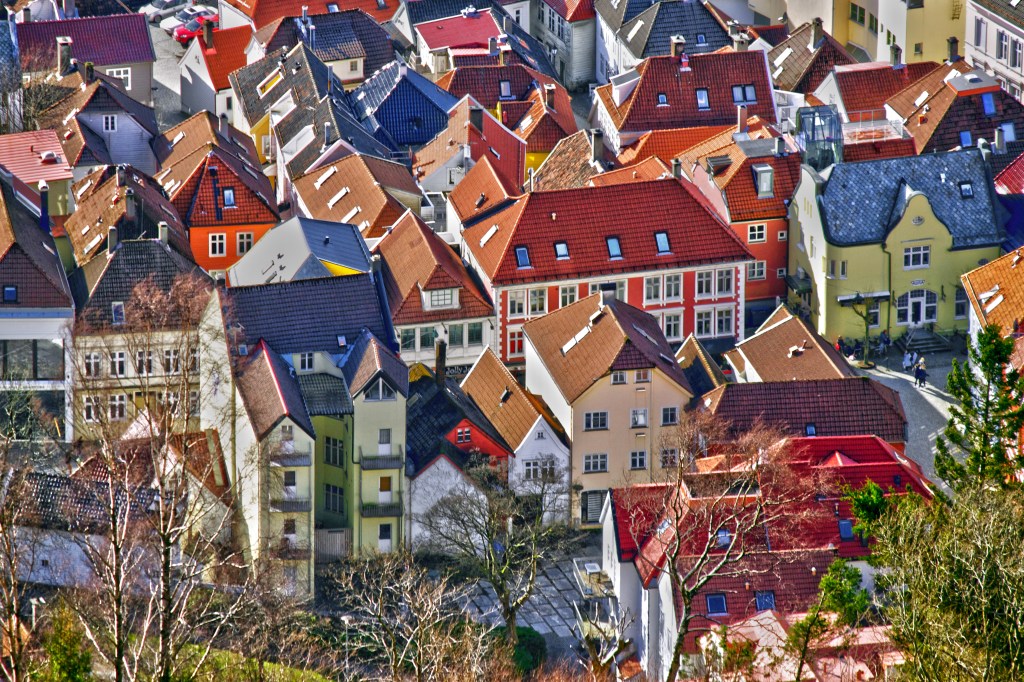 Bergen, Norway--shot while hiking up Mount Fløyen. Canon T3i